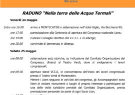 Raduno “Nella terra delle acque termali” – Montecatini  29 maggio 2019