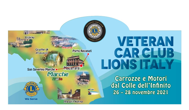 Gli equipaggi del Veteran Car Club Lions Italy nel Maceratese, 30 novembre 2021